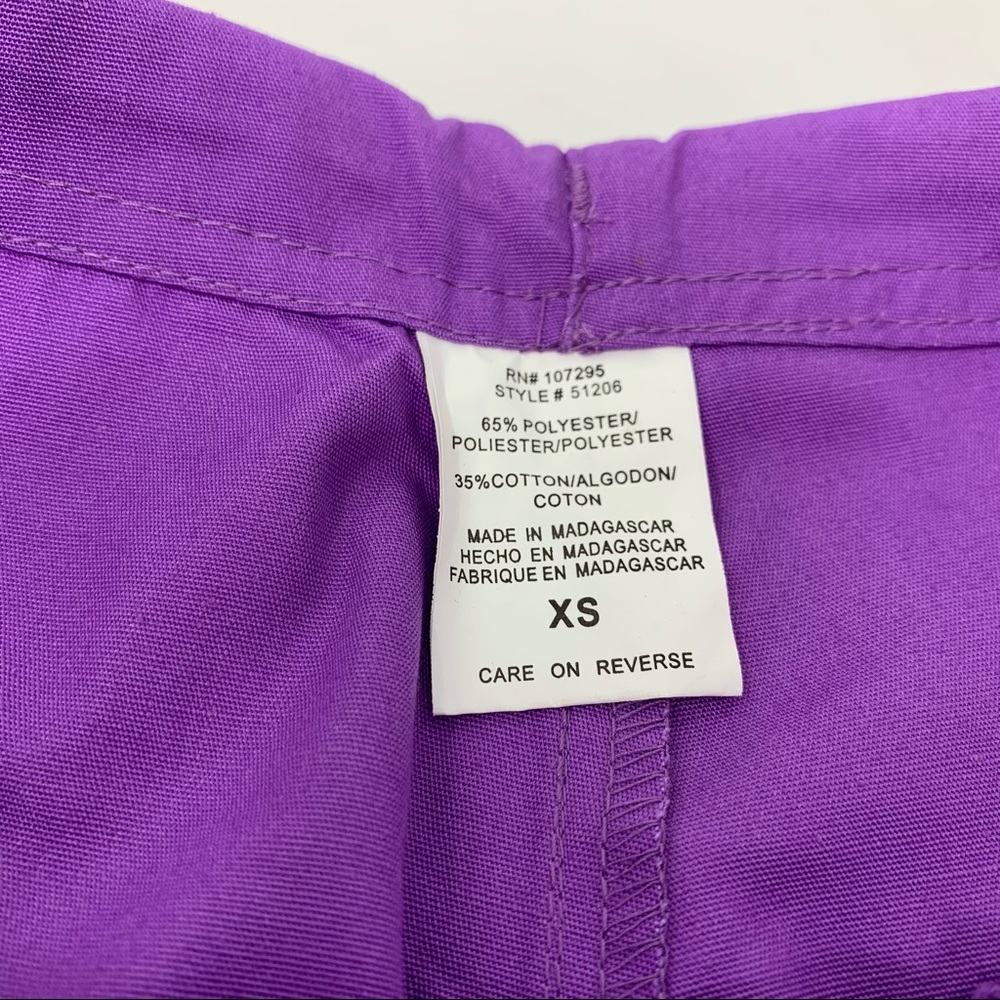 NWT Women’s Dickies Purple Flare Scrub Pants - Picture 3 of 4